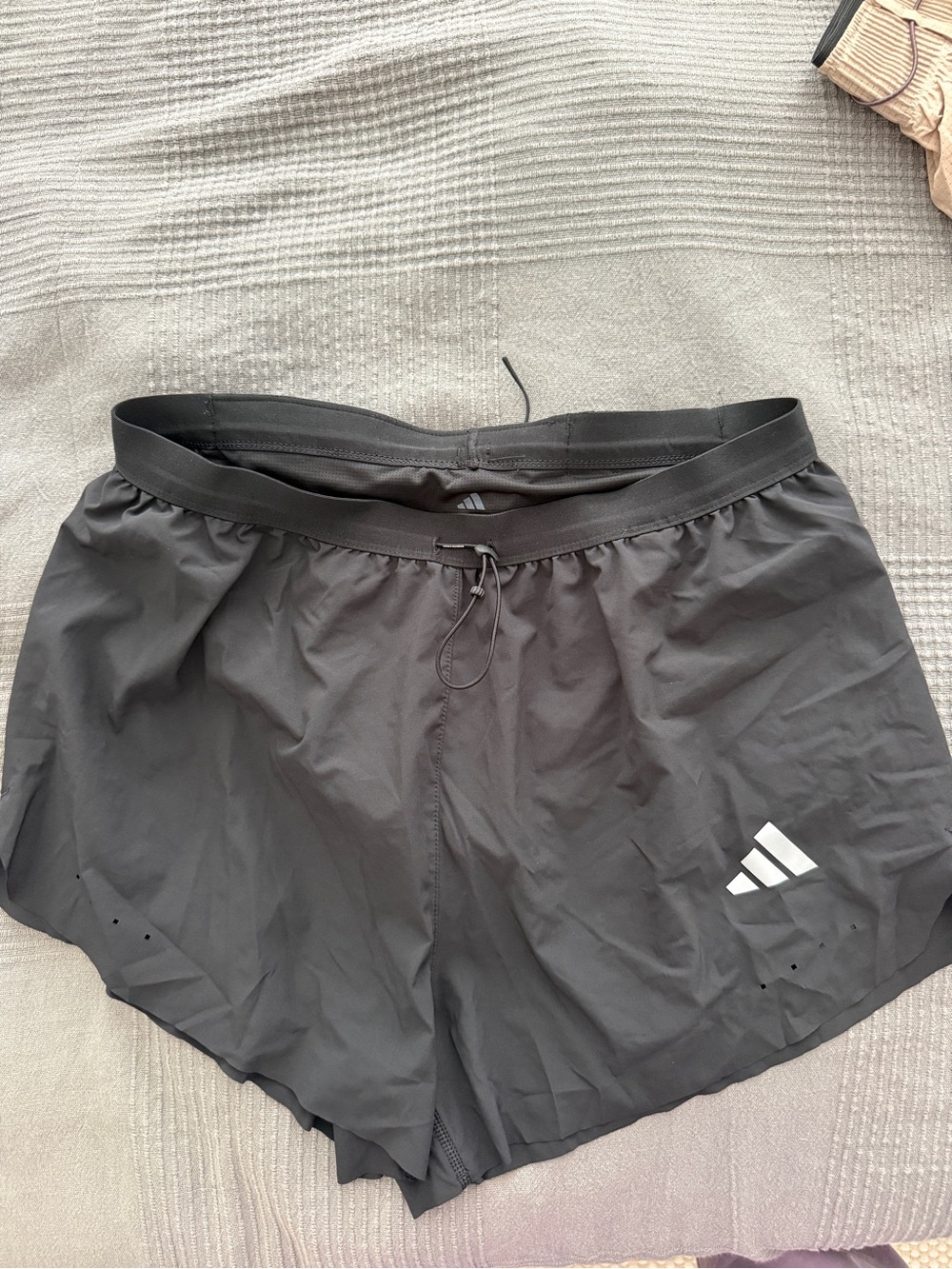 adidas Black Women's Athletic Running Shorts with Logo